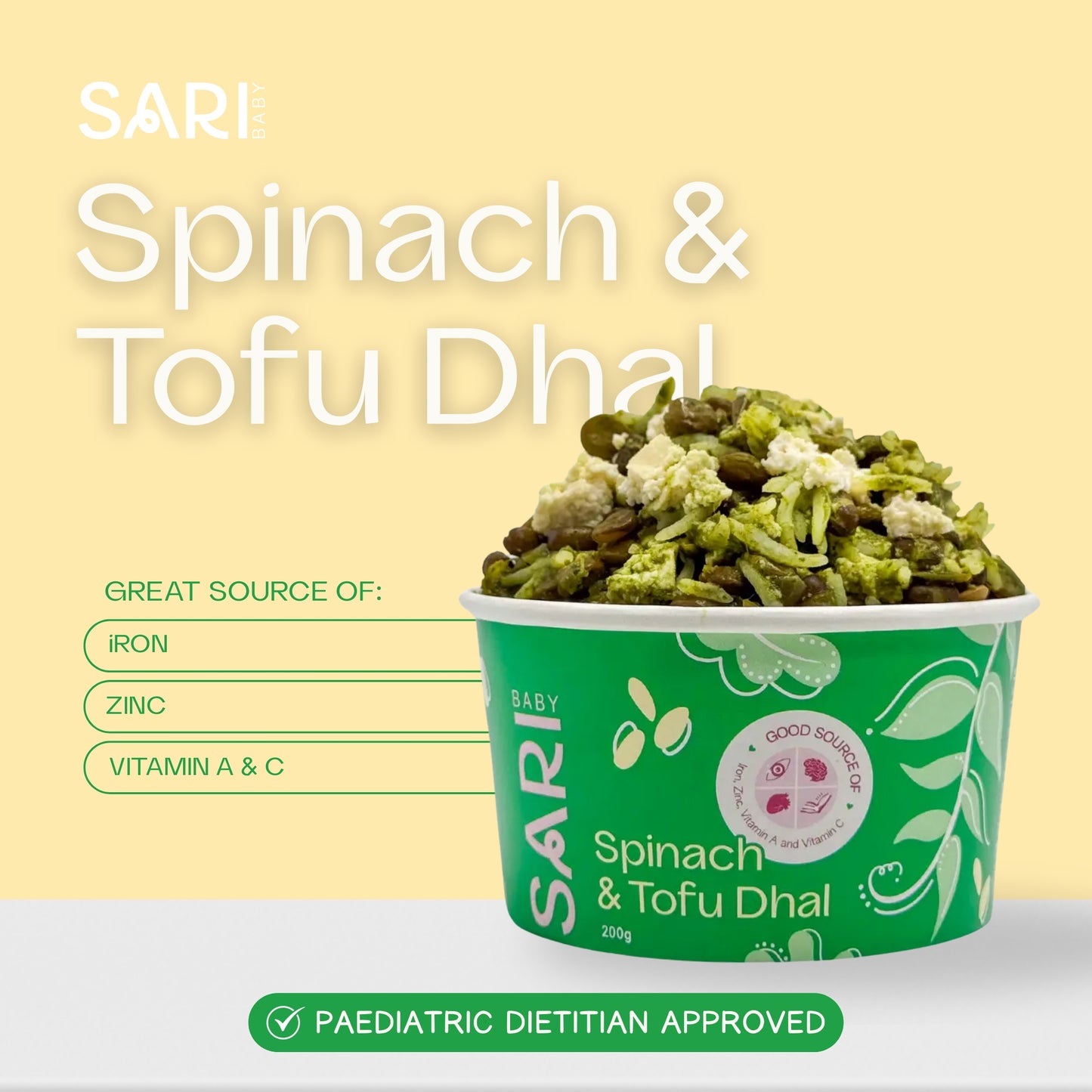 Spinach and Tofu Dhal